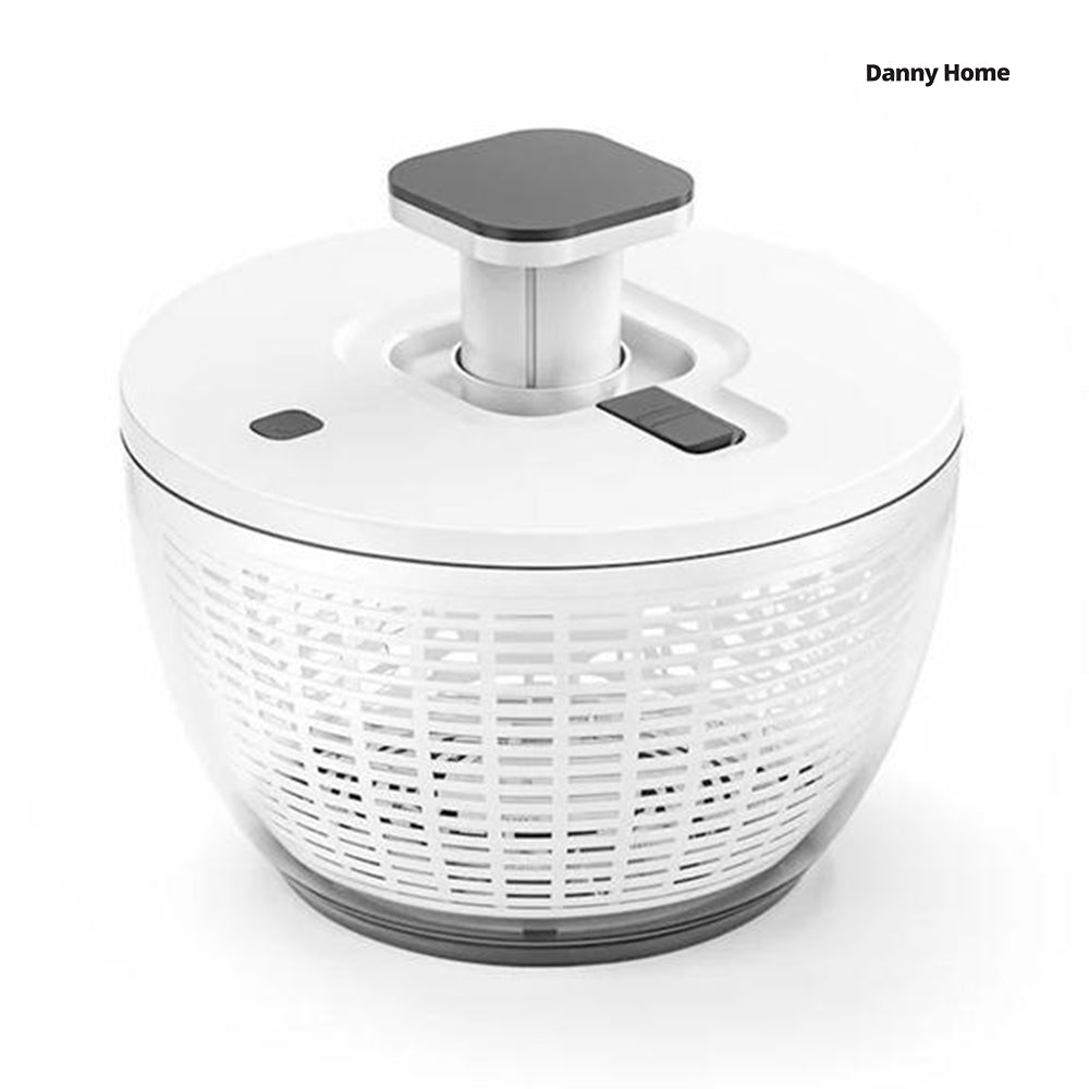 Danny Home One-Handed Easy Press Large Vegetable Dryer Salad Spinner Mixer 26cm